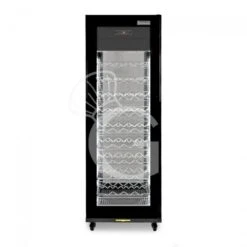 Cantina Vino Professionale 4 Lati Vetro Ventilata, 9 Ripiani, 81 Bottiglie, Temp +5°C/+18°C