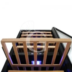 Cantina Vino Ventilata Doppia Temperatura 280 LT 11 Ripiani 121 Bottiglie +5°C/+22°C -Vendite GATRODOMUS cantina vino ventilata doppia temperatura 280 lt 11 ripiani 121 bottiglie 5c22c 4