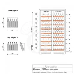 Cantina Vino Ventilata Doppia Temperatura 480 LT 18 Ripiani 154 Bottiglie +5°C/+22°C -Vendite GATRODOMUS cantina vino ventilata doppia temperatura 480 lt 18 ripiani 154 bottiglie 5c22c 9