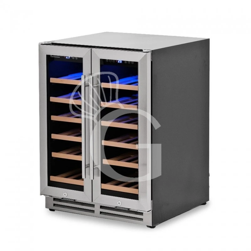 Cantina Vino Ventilata Doppia Temperatura Porta Inox 120 LT 12 Ripiani 36 Bottiglie +5°C/+22°C 4 Cantina Vino Ventilata Doppia Temperatura Porta Inox 120 LT 12 Ripiani 36 Bottiglie +5°C/+22°C - immagine 2