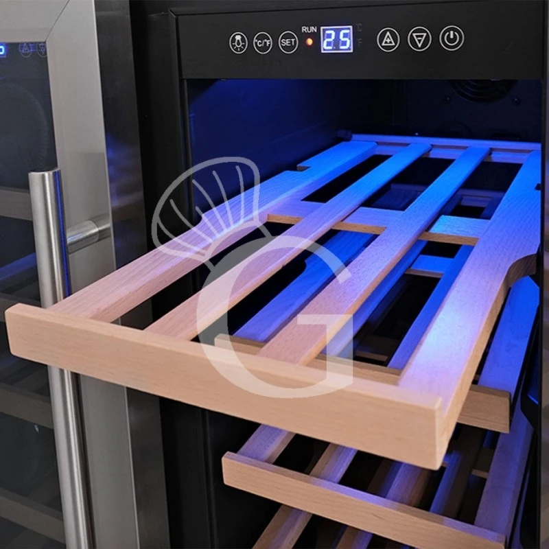 Cantina Vino Ventilata Doppia Temperatura Porta Inox 120 LT 12 Ripiani 36 Bottiglie +5°C/+22°C 7 Cantina Vino Ventilata Doppia Temperatura Porta Inox 120 LT 12 Ripiani 36 Bottiglie +5°C/+22°C - immagine 5