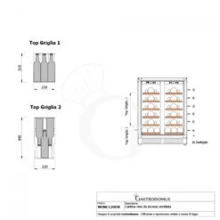 Cantina Vino Ventilata Doppia Temperatura Porta Inox 120 LT 12 Ripiani 36 Bottiglie +5°C/+22°C 14 Cantina Vino Ventilata Doppia Temperatura Porta Inox 120 LT 12 Ripiani 36 Bottiglie +5°C/+22°C -Vendite GATRODOMUS cantina vino ventilata doppia temperatura porta inox 120 lt 12 ripiani 36 bottiglie 5c22c 5