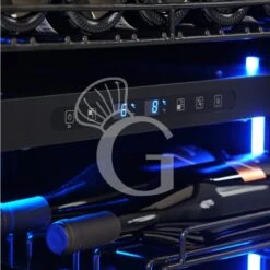 Cantina Vino Ventilata Doppia Temperatura Porta Inox 150 LT 4 Ripiani 34 Bottiglie +5°C/+12°C - +12°C/+22°C -Vendite GATRODOMUS cantina vino ventilata doppia temperatura porta inox 150 lt 4 ripiani 34 bottiglie 5c12c 12c22c 2