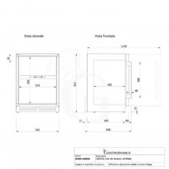 Cantina Vino Ventilata Doppia Temperatura Porta Inox 150 LT 4 Ripiani 34 Bottiglie +5°C/+12°C - +12°C/+22°C -Vendite GATRODOMUS cantina vino ventilata doppia temperatura porta inox 150 lt 4 ripiani 34 bottiglie 5c12c 12c22c 6
