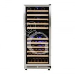 Cantina Vino Ventilata Doppia Temperatura Porta Inox 280 LT 11 Ripiani 121 Bottiglie +5°C/+22°C