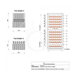 Cantina Vino Ventilata Doppia Temperatura Porta Inox 280 LT 11 Ripiani 121 Bottiglie +5°C/+22°C 22 Cantina Vino Ventilata Doppia Temperatura Porta Inox 280 LT 11 Ripiani 121 Bottiglie +5°C/+22°C -Vendite GATRODOMUS cantina vino ventilata doppia temperatura porta inox 280 lt 11 ripiani 121 bottiglie 5c22c 9
