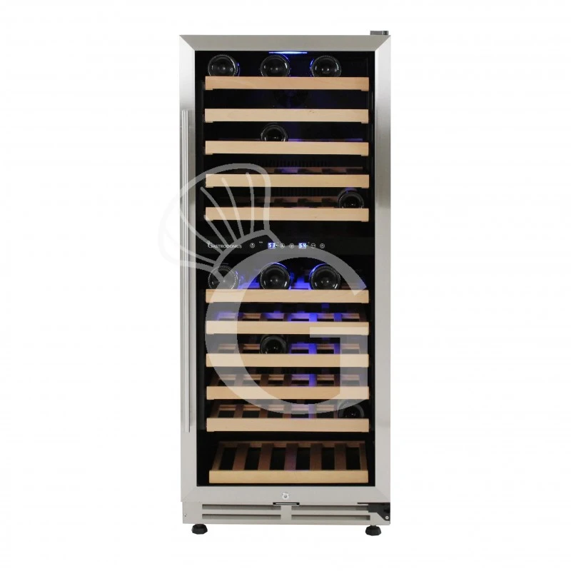 Cantina Vino Ventilata Doppia Temperatura Porta Inox 280 LT 11 Ripiani 121 Bottiglie +5°C/+22°C 3 Cantina Vino Ventilata Doppia Temperatura Porta Inox 280 LT 11 Ripiani 121 Bottiglie +5°C/+22°C