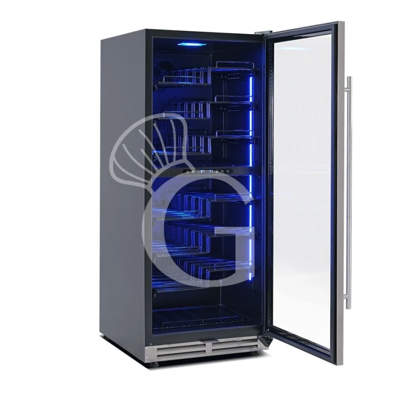Cantina Vino Ventilata Doppia Temperatura Porta Inox 280 LT 7 Ripiani 83 Bottiglie +5°C/+22°C 5 Cantina Vino Ventilata Doppia Temperatura Porta Inox 280 LT 7 Ripiani 83 Bottiglie +5°C/+22°C - immagine 3