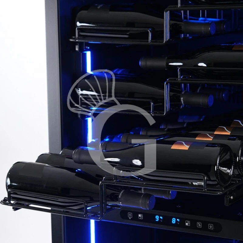 Cantina Vino Ventilata Doppia Temperatura Porta Inox 280 LT 7 Ripiani 83 Bottiglie +5°C/+22°C 6 Cantina Vino Ventilata Doppia Temperatura Porta Inox 280 LT 7 Ripiani 83 Bottiglie +5°C/+22°C - immagine 4