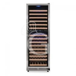 Cantina Vino Ventilata Doppia Temperatura Porta Inox 420 LT 15 Ripiani 165 Bottiglie +5°C/+22°C