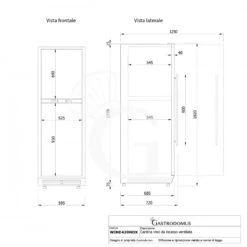 Cantina Vino Ventilata Doppia Temperatura Porta Inox 420 LT 9 Ripiani 107 Bottiglie +5°C/+22°C 22 Cantina Vino Ventilata Doppia Temperatura Porta Inox 420 LT 9 Ripiani 107 Bottiglie +5°C/+22°C -Vendite GATRODOMUS cantina vino ventilata doppia temperatura porta inox 420 lt 9 ripiani 107 bottiglie 5c22c 8