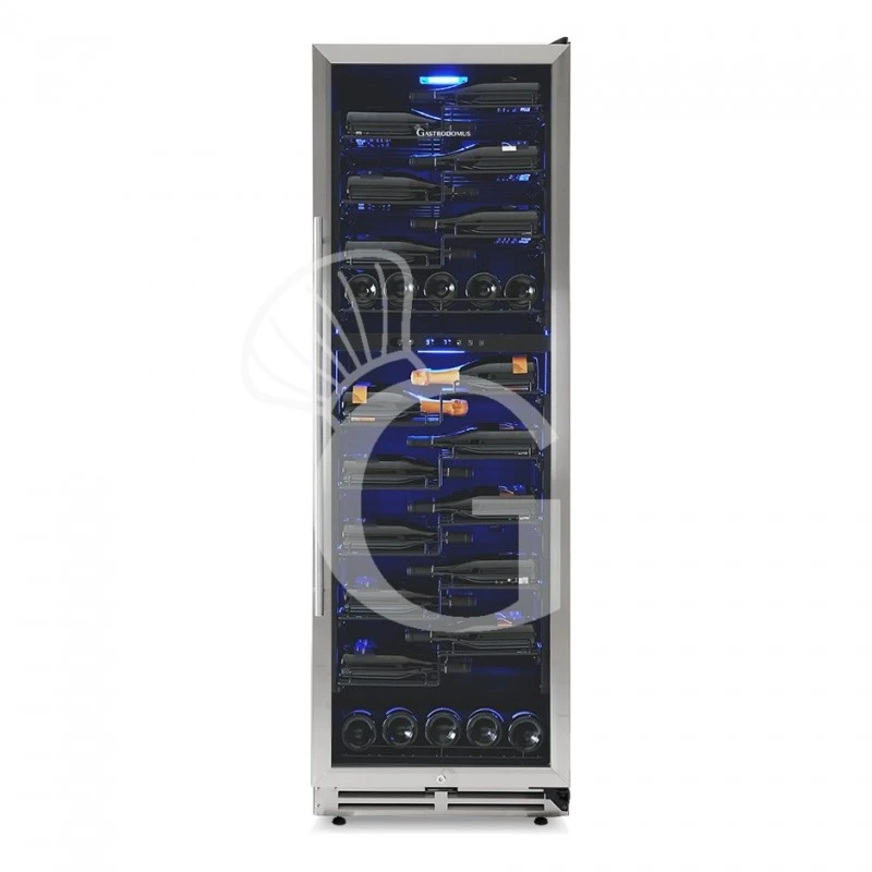 Cantina Vino Ventilata Doppia Temperatura Porta Inox 420 LT 9 Ripiani 107 Bottiglie +5°C/+22°C 3 Cantina Vino Ventilata Doppia Temperatura Porta Inox 420 LT 9 Ripiani 107 Bottiglie +5°C/+22°C