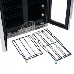 Cantina Vino Ventilata Doppia Temperatura Porte Inox 120 LT 12 Ripiani 34 Bottiglie +5°C/+12°C - +12°C/+22°C -Vendite GATRODOMUS cantina vino ventilata doppia temperatura porte inox 120 lt 12 ripiani 34 bottiglie 5c12c 12c22c 6