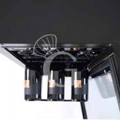 Cantina Vino Ventilata 100 LT 7 Ripiani 31 Bottiglie +5°C/+22°C -Vendite GATRODOMUS cantina vino ventilata porta inox 100 lt 7 ripiani 31 bottiglie 5c22c 12