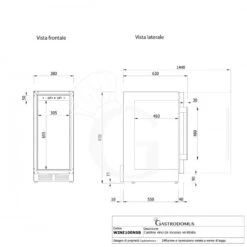 Cantina Vino Ventilata Porta Inox 100 LT 7 Ripiani 31 Bottiglie +5°C/+22°C 24 Cantina Vino Ventilata Porta Inox 100 LT 7 Ripiani 31 Bottiglie +5°C/+22°C -Vendite GATRODOMUS cantina vino ventilata porta inox 100 lt 7 ripiani 31 bottiglie 5c22c 6