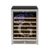Cantina Vino Ventilata Porta Inox 150 LT 6 Ripiani Capacità 46 Bottiglie +5°C/+22°C -Vendite GATRODOMUS cantina vino ventilata porta inox 150 lt 6 ripiani capacita 46 bottiglie 5c22c