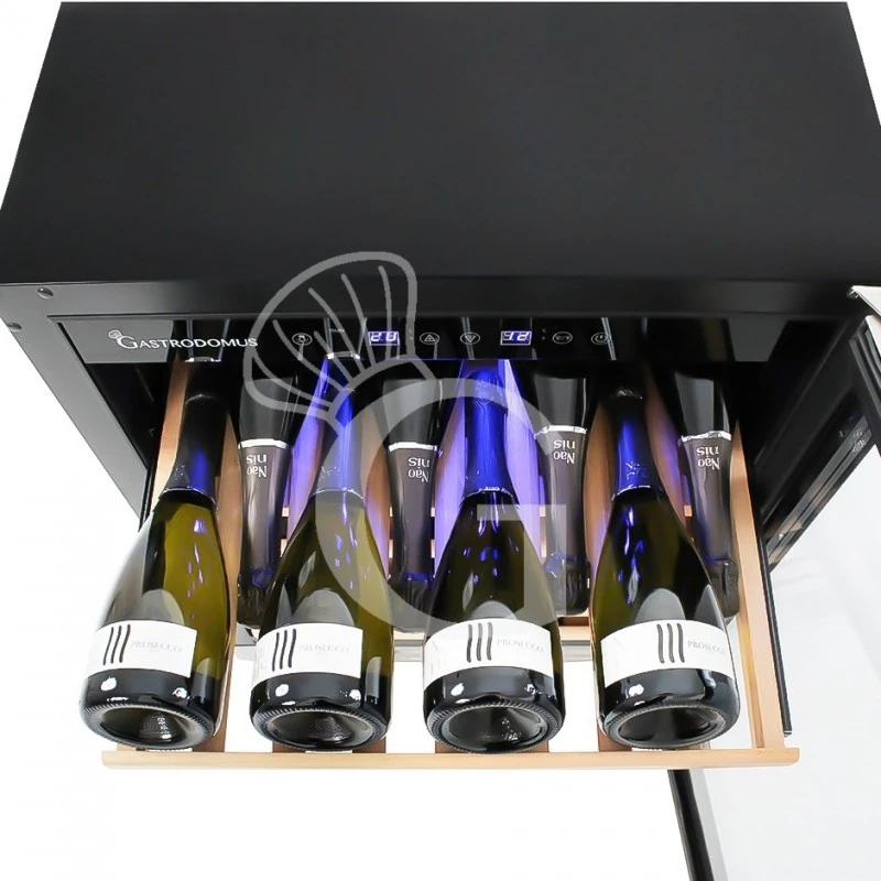 Cantina Vino Ventilata Porta Inox 150 LT 6 Ripiani Capacità 46 Bottiglie +5°C/+22°C 6 Cantina Vino Ventilata Porta Inox 150 LT 6 Ripiani Capacità 46 Bottiglie +5°C/+22°C - immagine 4