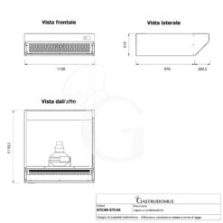 Cappa A Condensazione Color Nero Dimensioni L1100 Mm X P 1170,5 Mm X H 310 Mm -Vendite GATRODOMUS cappa a condensazione color nero dimensioni l1100 mm x p 1365 mm x h 310 mm 2