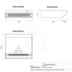 Cappa A Condensazione Color Nero Dimensioni L1360 Mm X P 1405,5 Mm X H 310 Mm -Vendite GATRODOMUS cappa a condensazione color nero dimensioni l1360 mm x p 1625 mm x h 310 mm 2