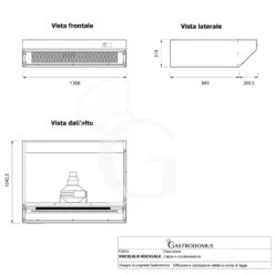 Cappa A Condensazione Inox Dimensioni L 1360 Mm X P 1045,5 Mm X H 310 Mm -Vendite GATRODOMUS cappa a condensazione inox dimensioni l 1360 mm x p 1265 mm x h 310 mm 3