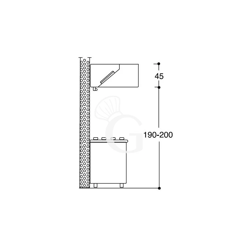 Cappa Kubica A Parete Con Motore Full Optional L1200xP900xH450mm 4 Cappa Kubica A Parete Con Motore Full Optional L1200xP900xH450mm - immagine 2