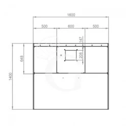 Cappa Kubica A Parete Con Motore Full Optional L1600xP1400xH450mm -Vendite GATRODOMUS cappa kubica a parete full optional con motore l1600xp1400xh450mm 2