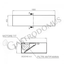 Cappa Kubica A Parete Con Motore Full Optional L1800xP1100xH450mm 9 Cappa Kubica A Parete Con Motore Full Optional L1800xP1100xH450mm -Vendite GATRODOMUS cappa kubica a parete full optional con motore l1800xp1100xh450mm 3