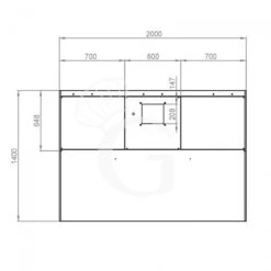 Cappa Kubica A Parete Con Motore Full Optional L2000xP1400xH450mm -Vendite GATRODOMUS cappa kubica a parete full optional con motore l2000xp1400xh450mm 2