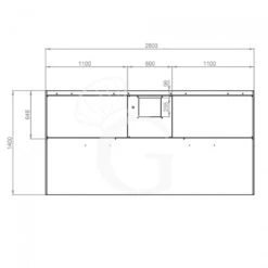 Cappa Kubica A Parete Con Motore Full Optional L2800xP1400xH450mm -Vendite GATRODOMUS cappa kubica a parete full optional con motore l2800xp1400xh450mm 2