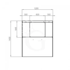 Cappa Kubica A Parete Senza Motore L1200xP1400xH450mm -Vendite GATRODOMUS cappa kubica a parete senza motore l1200xp1400xh450mm 2