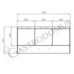 Cappa Kubica A Parete Senza Motore L1800xP900xH450mm -Vendite GATRODOMUS cappa kubica a parete senza motore l1800xp900xh450mm 2