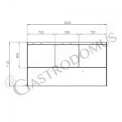 Cappa Kubica A Parete Senza Motore L2000xP1100xH450mm -Vendite GATRODOMUS cappa kubica a parete senza motore l2000xp1100xh450mm 2