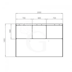 Cappa Kubica A Parete Senza Motore L2000xP1400xH450mm -Vendite GATRODOMUS cappa kubica a parete senza motore l2000xp1400xh450mm 2