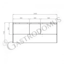 Cappa Kubica A Parete Senza Motore L2400xP1100xH450mm -Vendite GATRODOMUS cappa kubica a parete senza motore l2400xp1100xh450mm 2