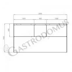 Cappa Kubica A Parete Senza Motore L2600xP1400xH450mm -Vendite GATRODOMUS cappa kubica a parete senza motore l2600xp1400xh450mm 2
