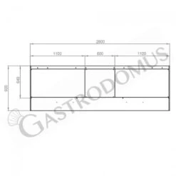 Cappa Kubica A Parete Senza Motore L2800xP900xH450mm -Vendite GATRODOMUS cappa kubica a parete senza motore l2800xp900xh450mm 2