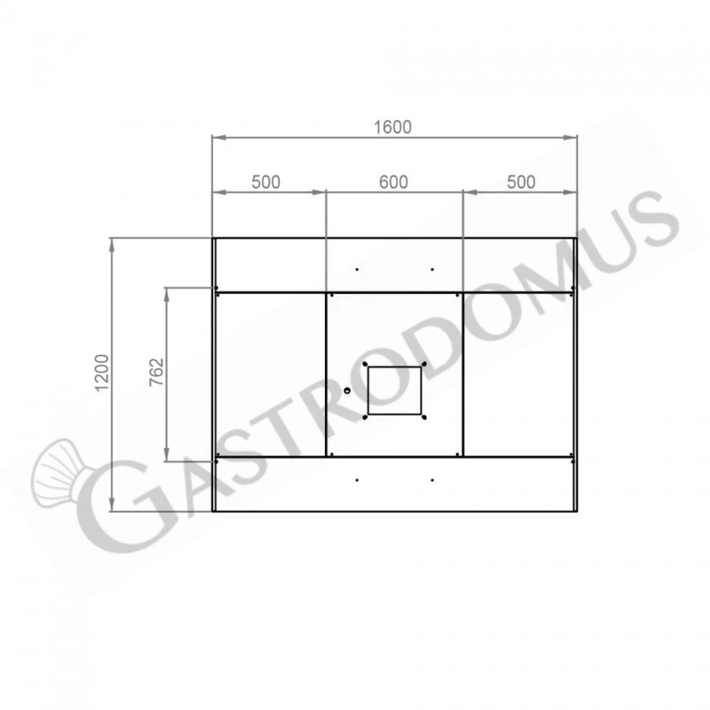 Cappa Kubica Centrale Con Motore Full Optional L1600xP1200xH450mm 5 Cappa Kubica Centrale Con Motore Full Optional L1600xP1200xH450mm - immagine 3