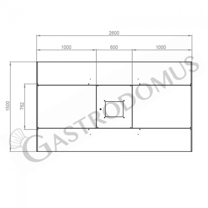 Cappa Kubica Centrale Con Motore Full Optional L2600xP1500xH450mm 5 Cappa Kubica Centrale Con Motore Full Optional L2600xP1500xH450mm - immagine 3