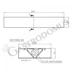 Cappa Kubica Centrale Con Motore Full Optional L2600xP1500xH450mm 9 Cappa Kubica Centrale Con Motore Full Optional L2600xP1500xH450mm -Vendite GATRODOMUS cappa kubica centrale full optional con motore l2600xp1500xh450mm 3
