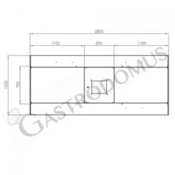 Cappa Kubica Centrale Con Motore Full Optional L2800xP1200xH450mm -Vendite GATRODOMUS cappa kubica centrale full optional con motore l2800xp1200xh450mm 2