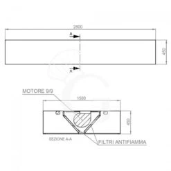Cappa Kubica Centrale Con Motore Full Optional L2800xP1500xH450mm 9 Cappa Kubica Centrale Con Motore Full Optional L2800xP1500xH450mm -Vendite GATRODOMUS cappa kubica centrale full optional con motore l2800xp1500xh450mm 3