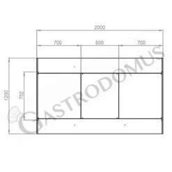 Cappa Kubica Centrale Senza Motore L2000xP1200xH450mm -Vendite GATRODOMUS cappa kubica centrale senza motore l2000xp1200xh450mm 2