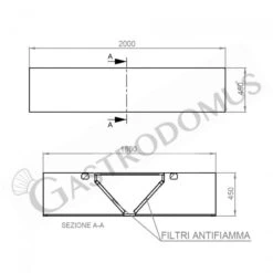 Cappa Kubica Centrale Senza Motore L2000xP1800xH450mm 9 Cappa Kubica Centrale Senza Motore L2000xP1800xH450mm -Vendite GATRODOMUS cappa kubica centrale senza motore l2000xp1800xh450mm 3