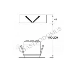 Cappa Kubica Centrale Senza Motore L2200xP2200xH450mm -Vendite GATRODOMUS cappa kubica centrale senza motore l2200xp2200xh450mm 1