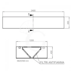 Cappa Kubica Centrale Senza Motore L2400xP1200xH450mm 9 Cappa Kubica Centrale Senza Motore L2400xP1200xH450mm -Vendite GATRODOMUS cappa kubica centrale senza motore l2400xp1200xh450mm 3