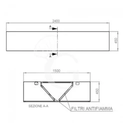 Cappa Kubica Centrale Senza Motore L2400xP1500xH450mm 9 Cappa Kubica Centrale Senza Motore L2400xP1500xH450mm -Vendite GATRODOMUS cappa kubica centrale senza motore l2400xp1500xh450mm 3