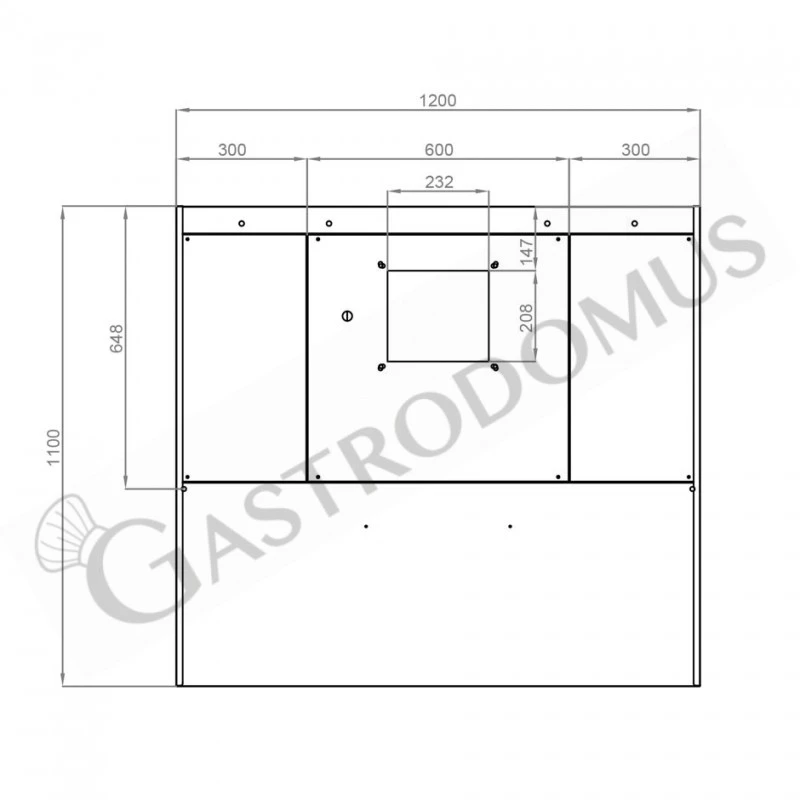 Cappa Snack A Parete Con Motore Full Optional L1200xP1100xH450mm 5 Cappa Snack A Parete Con Motore Full Optional L1200xP1100xH450mm - immagine 3