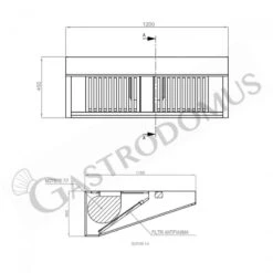 Cappa Snack A Parete Con Motore Full Optional L1200xP1100xH450mm 9 Cappa Snack A Parete Con Motore Full Optional L1200xP1100xH450mm -Vendite GATRODOMUS cappa snack a parete con motore full optional l1200xp1100xh450mm 3