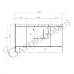 Cappa Snack A Parete Con Motore Full Optional L1200xP700xH450mm -Vendite GATRODOMUS cappa snack a parete con motore full optional l1200xp700xh450mm 2