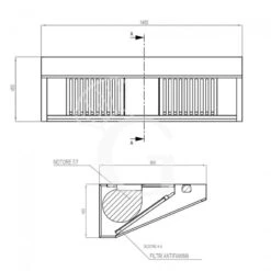 Cappa Snack A Parete Con Motore Full Optional L1400xP900xH450mm -Vendite GATRODOMUS cappa snack a parete con motore full optional l1400xp900xh450mm 3